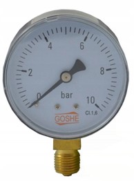 Manometar radijalni 63 mm, 0-16 bar, 1/4"